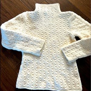 Adrienne Vittadini cream cable sweater.